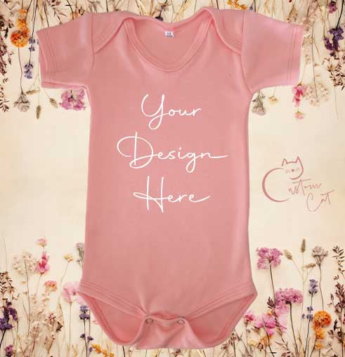 Build your own Baby Short Sleeve Onesie CustomCatCreations