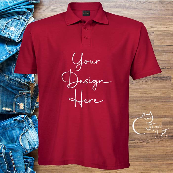 custom printed golf shirt