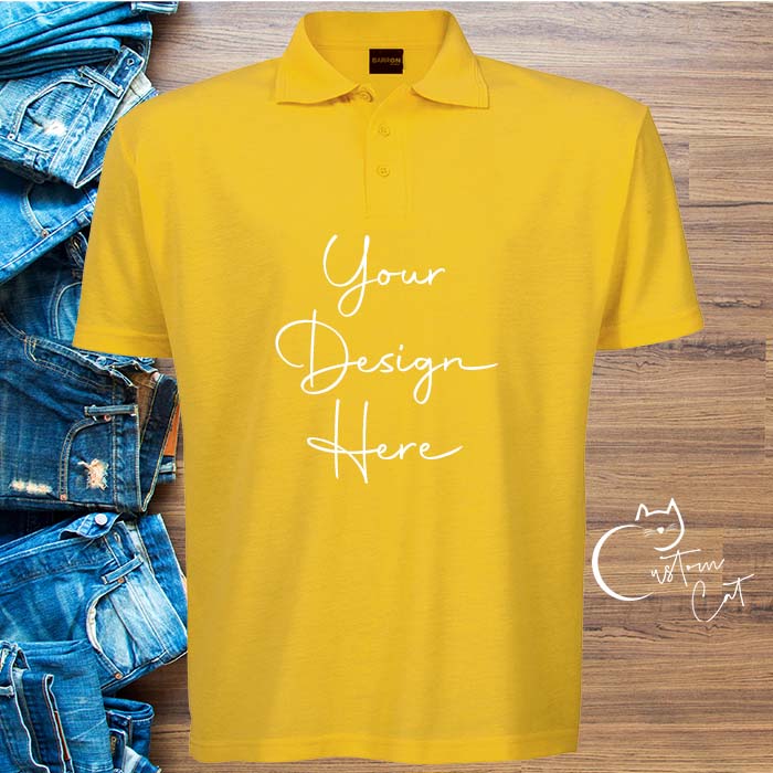 custom printed golf shirt