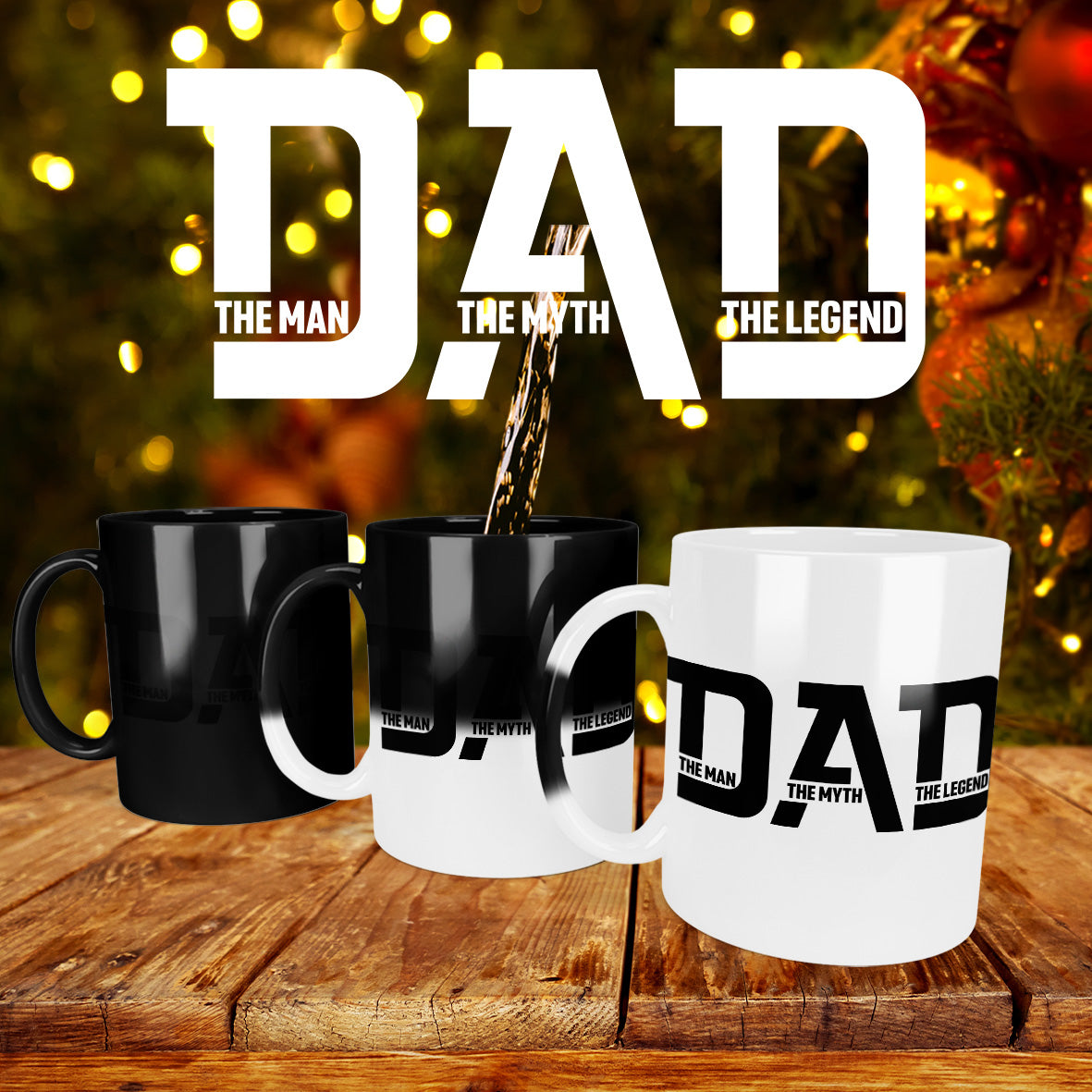 Dad - The Myth - The Legend Customised Mugs