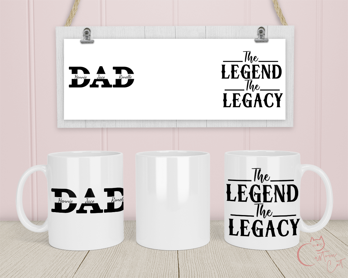 Father&#39;s Day Mug with customised names