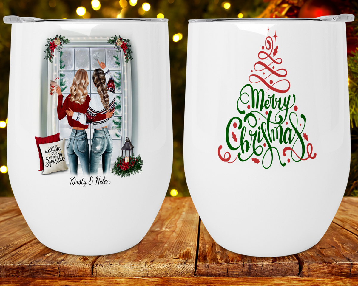 Best Friends and Sisters Christmas Mugs