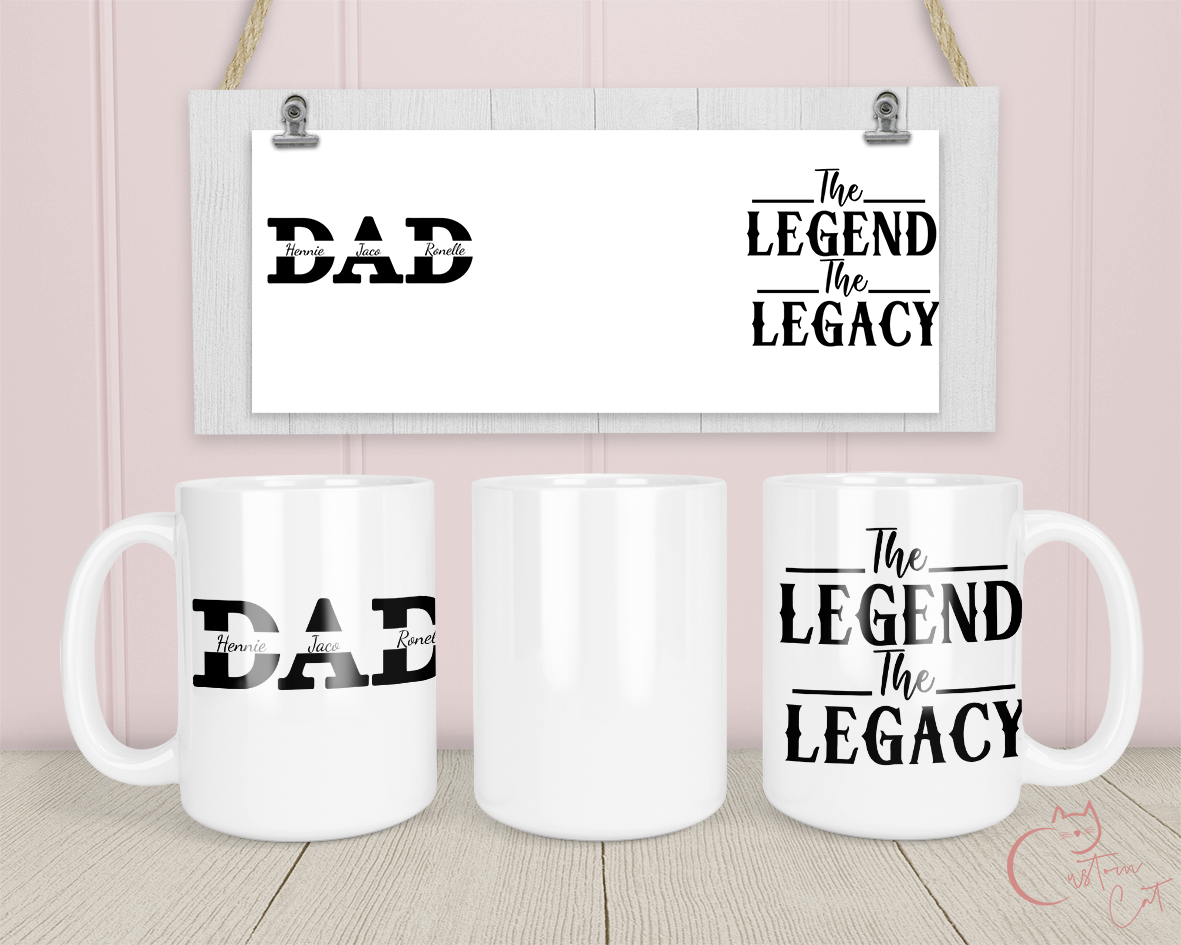 Father&#39;s Day Mug with customised names