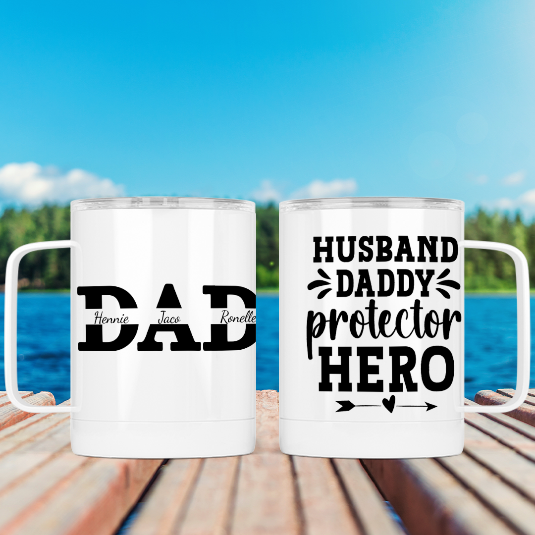 Father&#39;s Day Mug with customised names