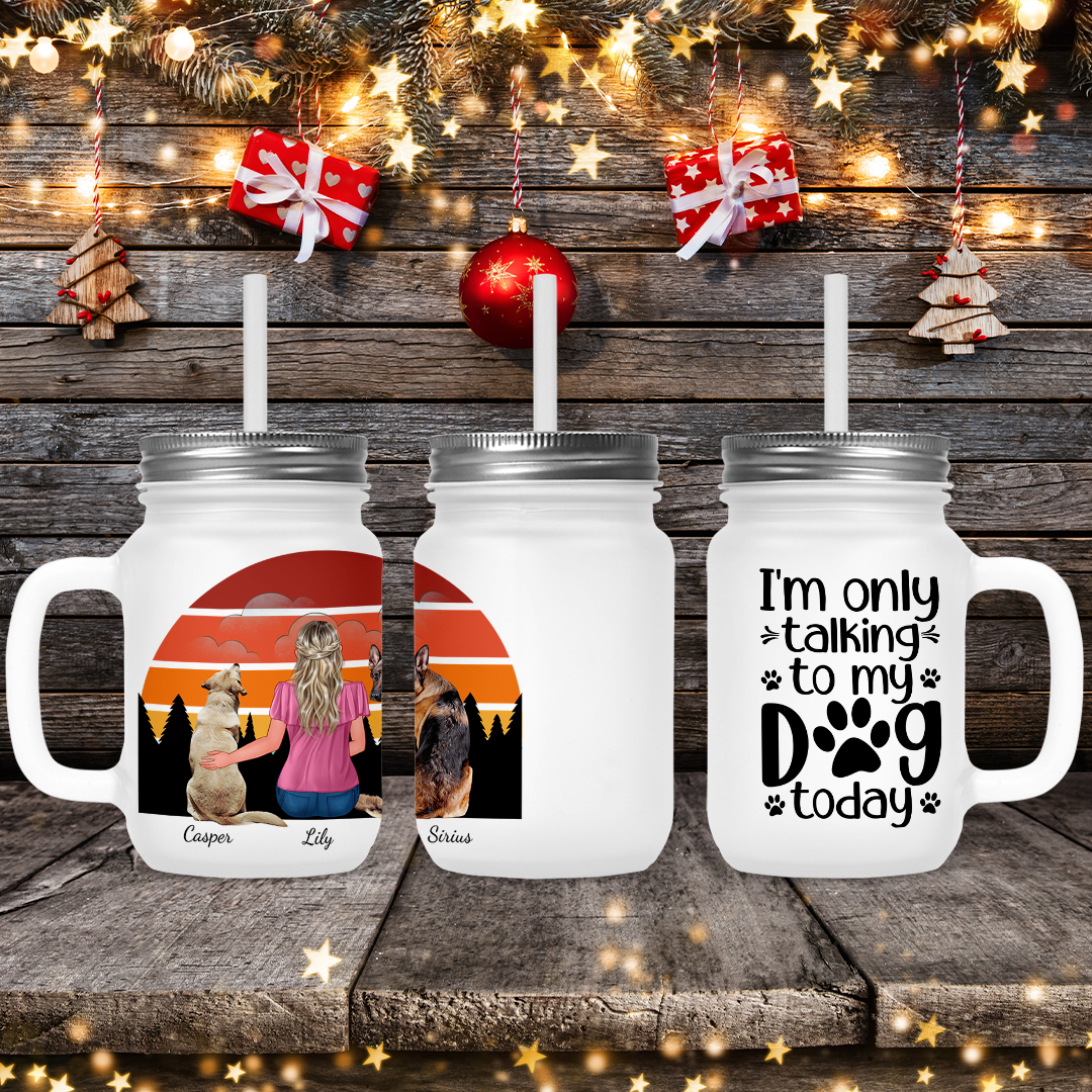 Retro Sunset Dog Lover Drinkware Collection